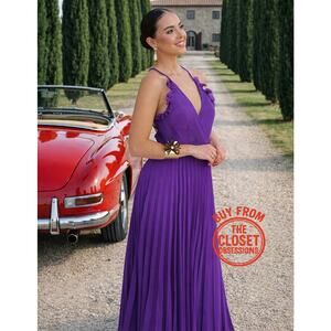 ZARA BLOGGER FAVE!!! Strappy Pleated Midi Dress NWT 💜